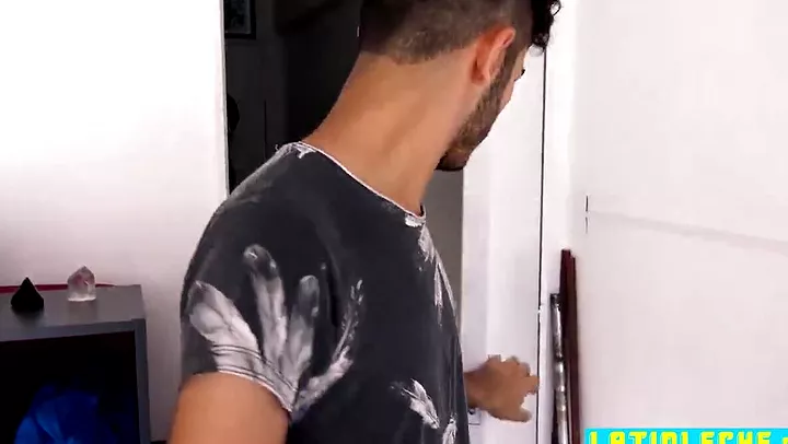 Straight latino gets first taste of a cock and likes it